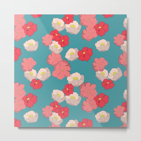 Blooming graphic Metal Print
