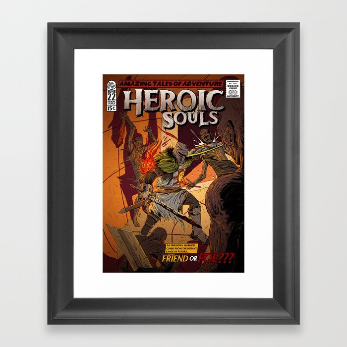Heroic Souls Framed Art Print