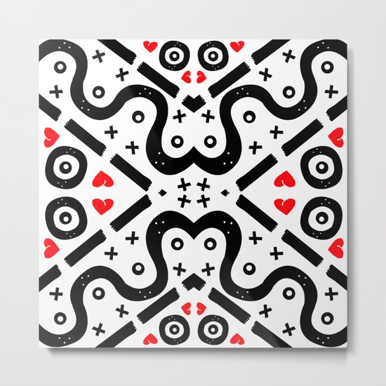 Hugs & Kisses & Love & Hearts & Stuff Metal Print