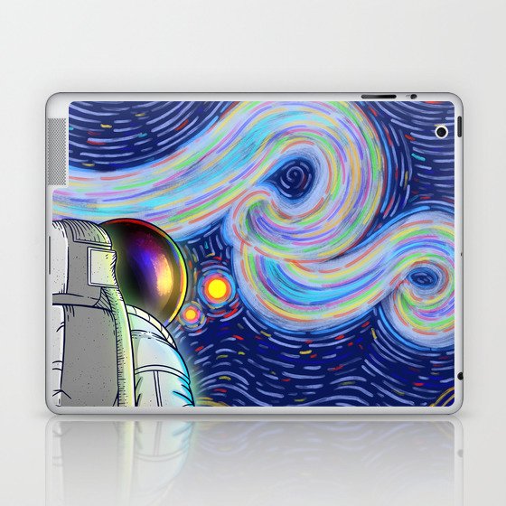 Starry Night in Space Laptop & iPad Skin