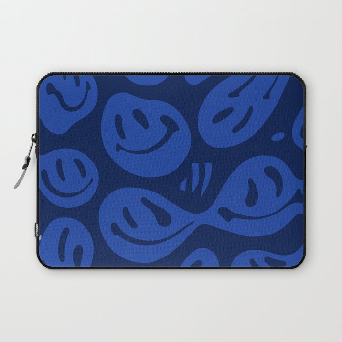 Cool Blue Melted Happiness Laptop Sleeve
