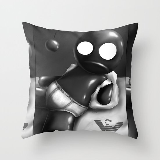 Underwear Love: Bob Underwear Throw Pillow