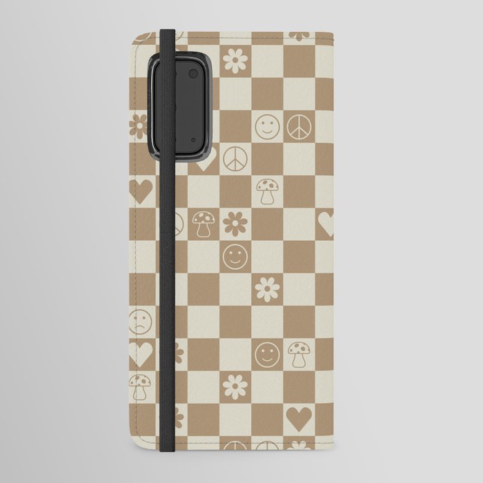 Happy Checkered pattern neutral Android Wallet Case