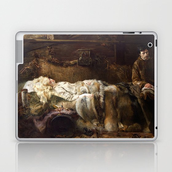 The Death Of Ellenai portrait painting by Jacek Malczewski Laptop & iPad Skin
