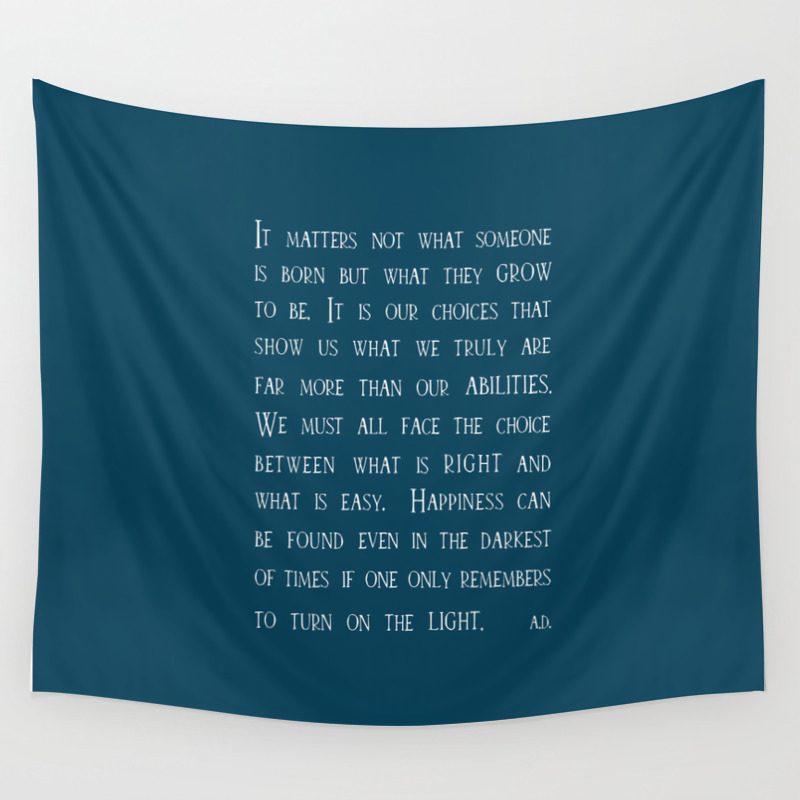 Dumbledore Wise Quotes Wall Tapestry By Simpleserene Society6