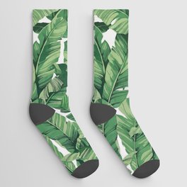 Tropical banana leaves V Socks