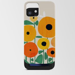 Sunflower and Bee iPhone Card Case