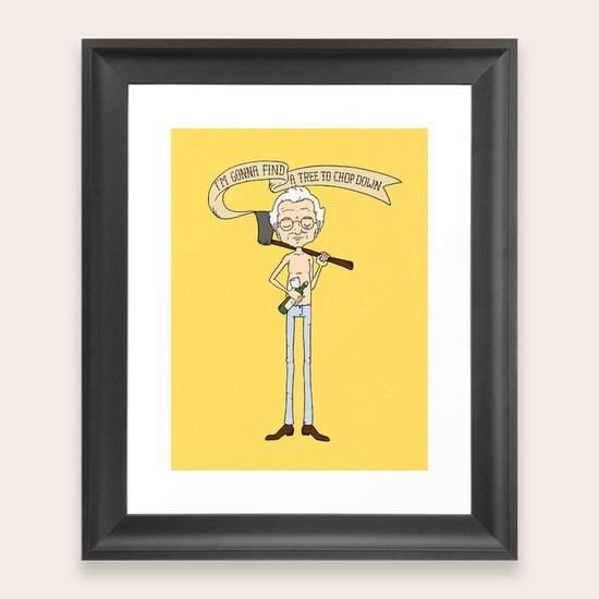 Walt Framed Art Print