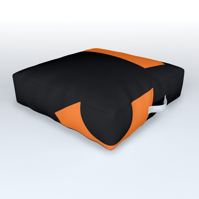 Number 5 (Orange & Black) Outdoor Floor Cushion