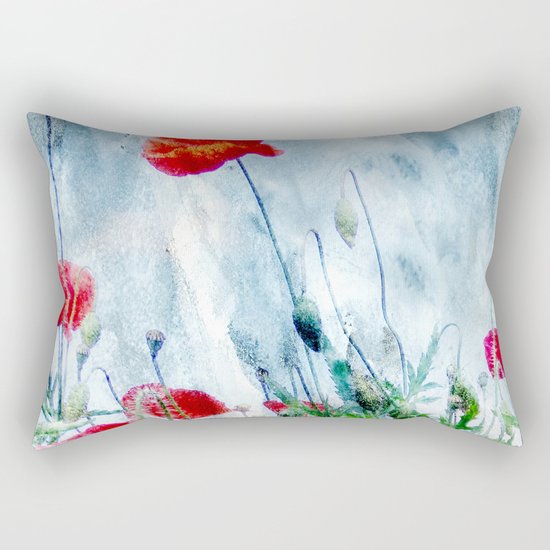 Poppy Love III Rectangular Pillow