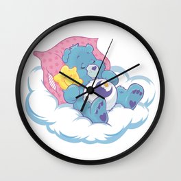 Sleeping lovebear Wall Clock