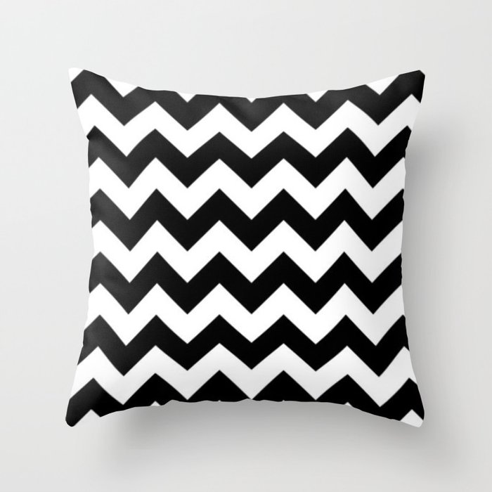 Black And White Chevron Pattern Thick Lined Zig Zag Throw Pillow By Cradoxcreative Society6 A maker's mark is not visible. black and white chevron pattern thick lined zig zag throw pillow by cradoxcreative