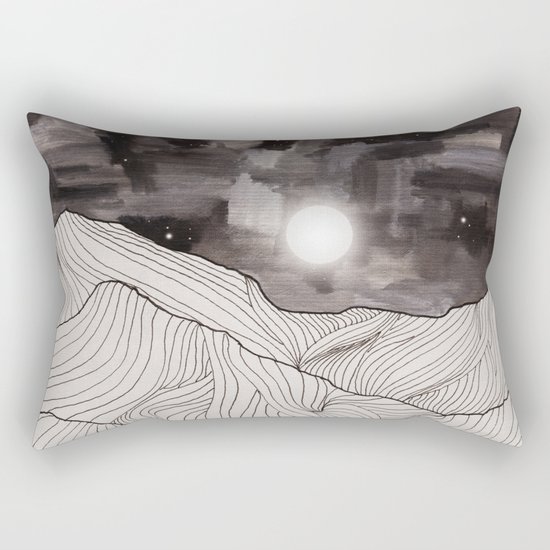 Lines in the mountains III Rectangular Pillow