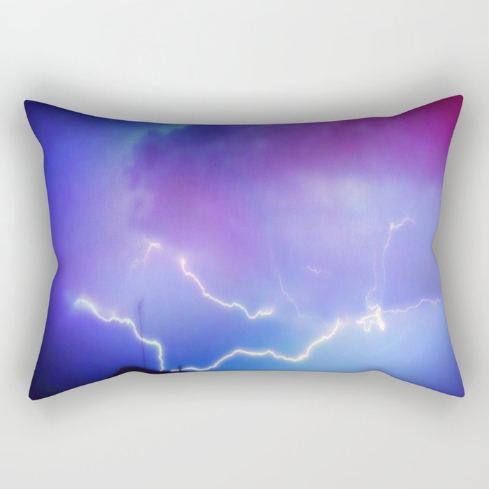 Lightning Strike Rectangular Pillow