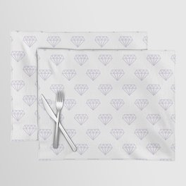 Lilac Hipster Diamond Pattern Placemat