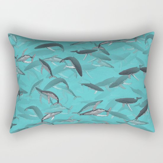 Whales Rectangular Pillow
