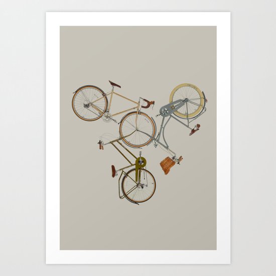 bicycles Art Print