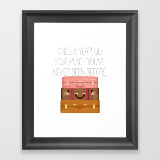 Travel Framed Art Print