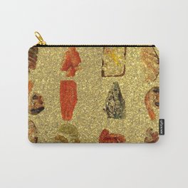 Foodie Gold Glitter Pattern Carry-All Pouch