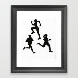 Runners Framed Art Print