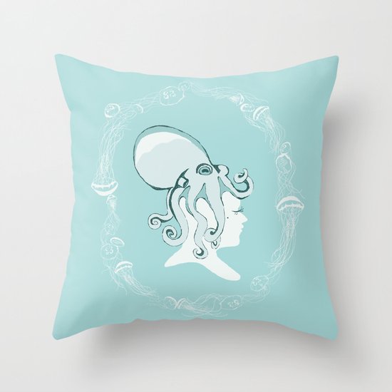 Sailor's Valentine - The Octopus Throw Pillow