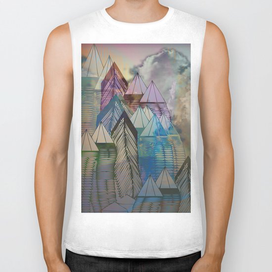 Triangular Endings on the Top Above the Clouds / Urban 04-11-16 Biker Tank