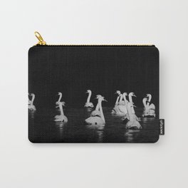 The dark swan lake | Graceful darkness | Black and white Fine Art Photography Carry-All Pouch