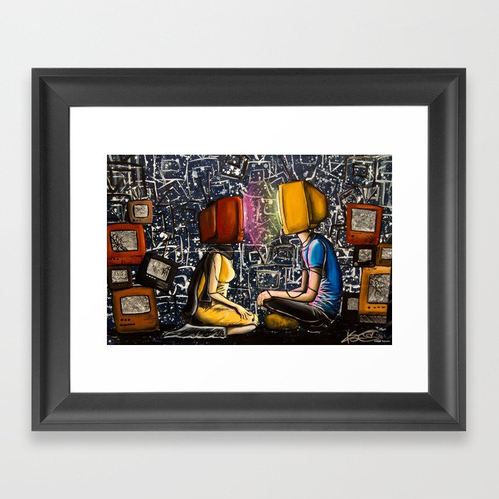 Fixed With Cable Television Framed Art Print