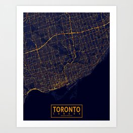 Toronto Map Art Prints For Any Decor Style Society6