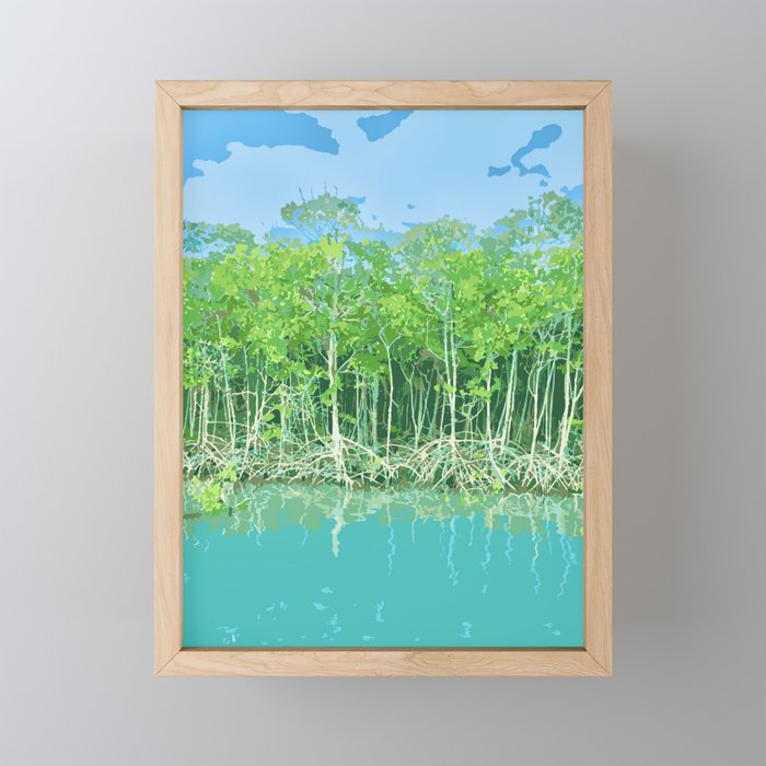 mangroves Framed Mini Art Print