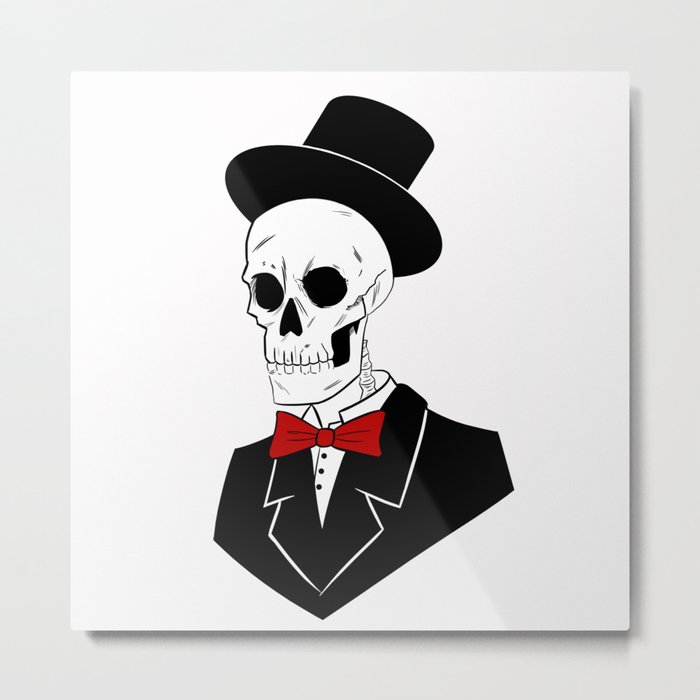 Mr. skull dude Metal Print