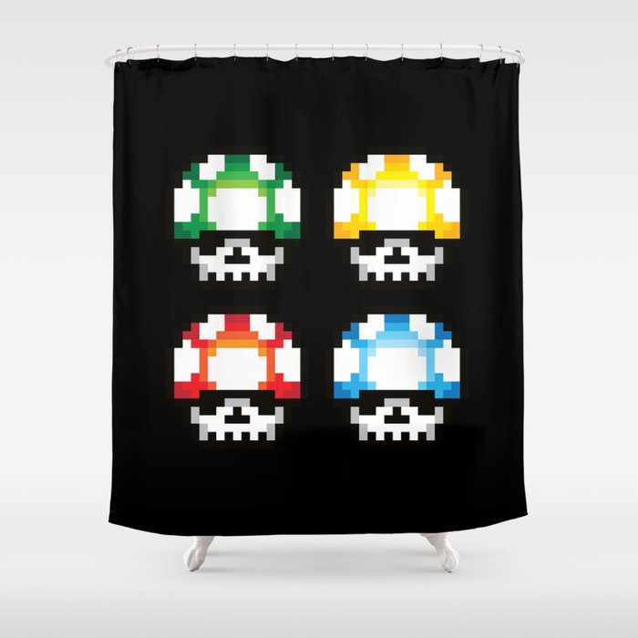 Skull Mushroom Shower Curtain By Monosteven Society6