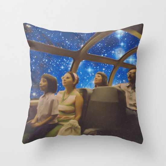 Space Holiday Throw Pillow
