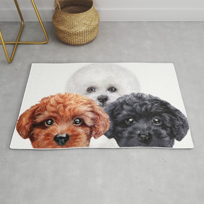 Friends Mix Toy Poodle Bichon Rug By Miartdesigncreation Society6