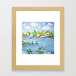 Lake Vermillion, Mn. Framed Art Print