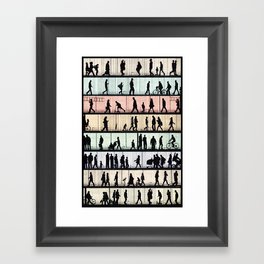 Back to the routine ... Framed Art Print