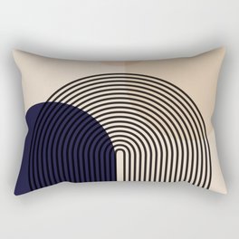 Abstraction_NEW_SUN_SHAPE_MOUNTAINS_LINE_POP_ART_M0202A Rectangular Pillow