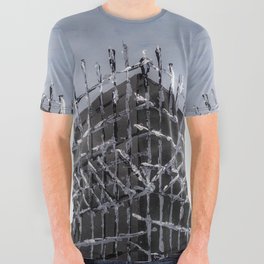 Grey Scaffolds All Over Graphic Tee