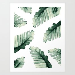 Tropical Banana Leaves Dream #8 #foliage #decor #art #society6 Art Print