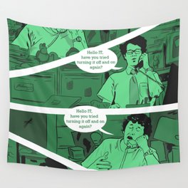 Have You Tried Turning It Off And On Again? Wall Tapestry