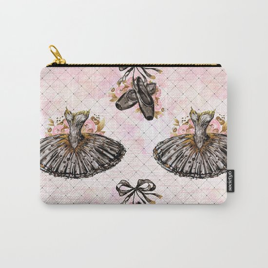 Black Tutu Ballerina Carry-All Pouch