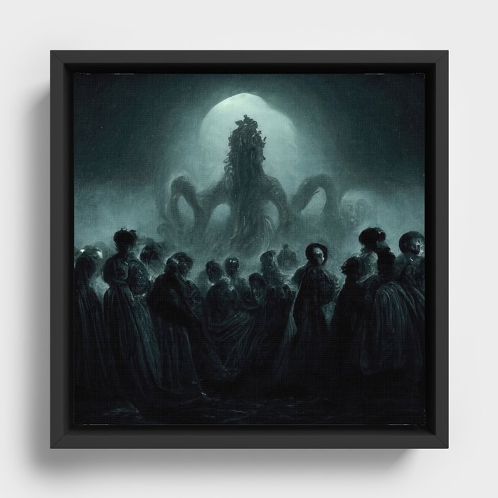 Nightmares are living in our World Framed Canvas