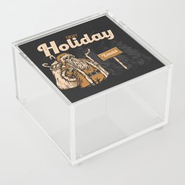 Santa Skull - Merry Christmas Acrylic Box