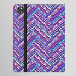 Knitted Textured Pattern Purple iPad Folio Case