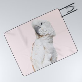 Cockatoo Exotic Parrot Photography | Tropical Bird Art Picnic Blanket