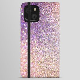 Glamorous Iridescent Glitter iPhone Wallet Case