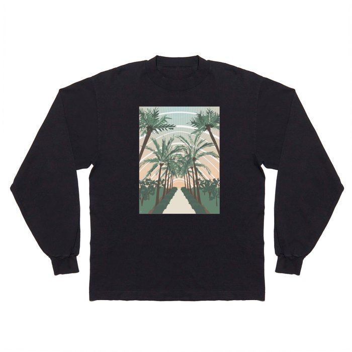 Palm Trees in Valencia, Spain Long Sleeve T Shirt