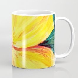 Aloha; Yellow Hibiscus Coffee Mug