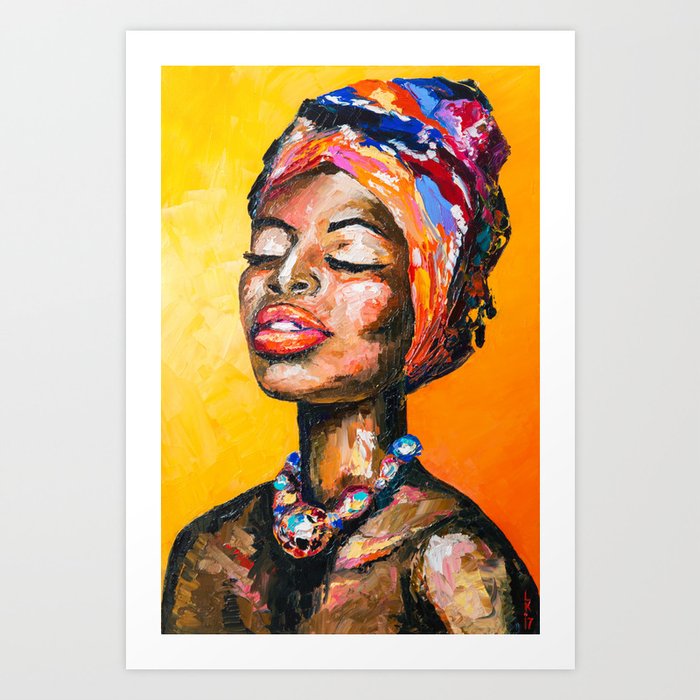 Black Magic Woman Art Print
