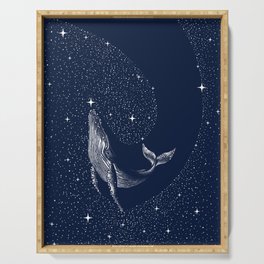 starry whale Serving Tray